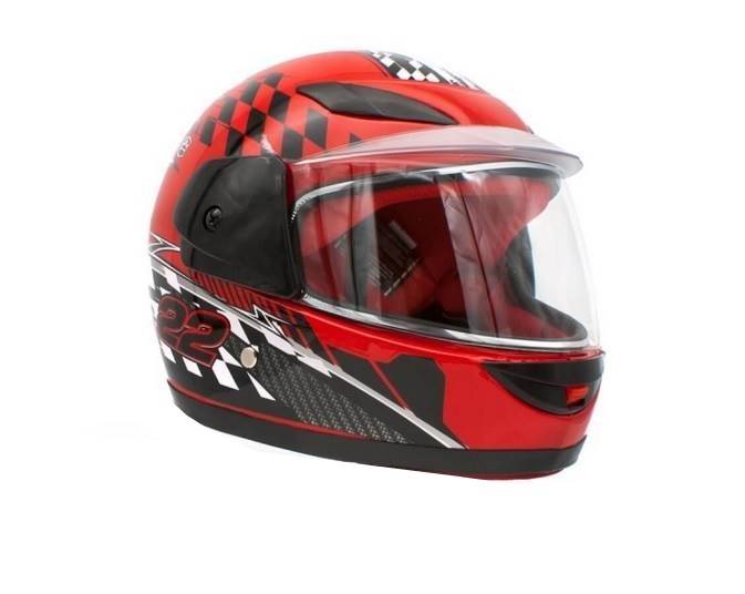 KASK DZIECIĘCY PEŁNY 501 CZERWONY • Rozmiar: L