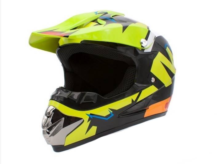 KASK DZIECIĘCY CROSS XTR125 LIMONKA • Rozmiar: M