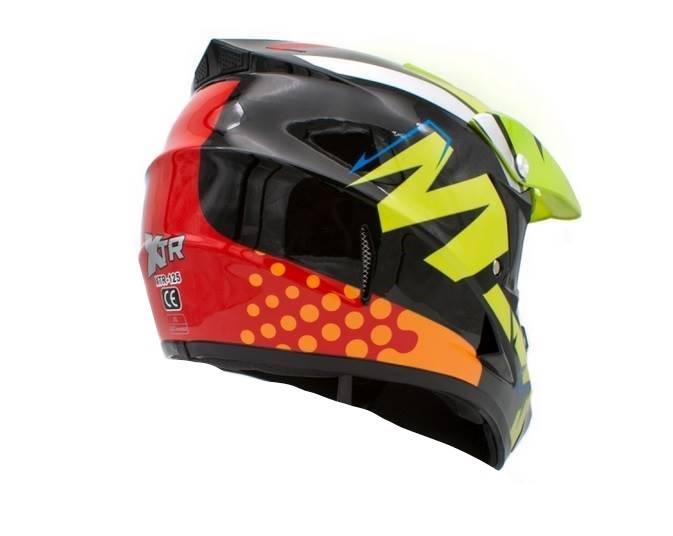 KASK DZIECIĘCY CROSS XTR125 LIMONKA • Rozmiar: M
