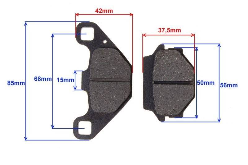 KLOCKI HAMULCOWE ATV 250