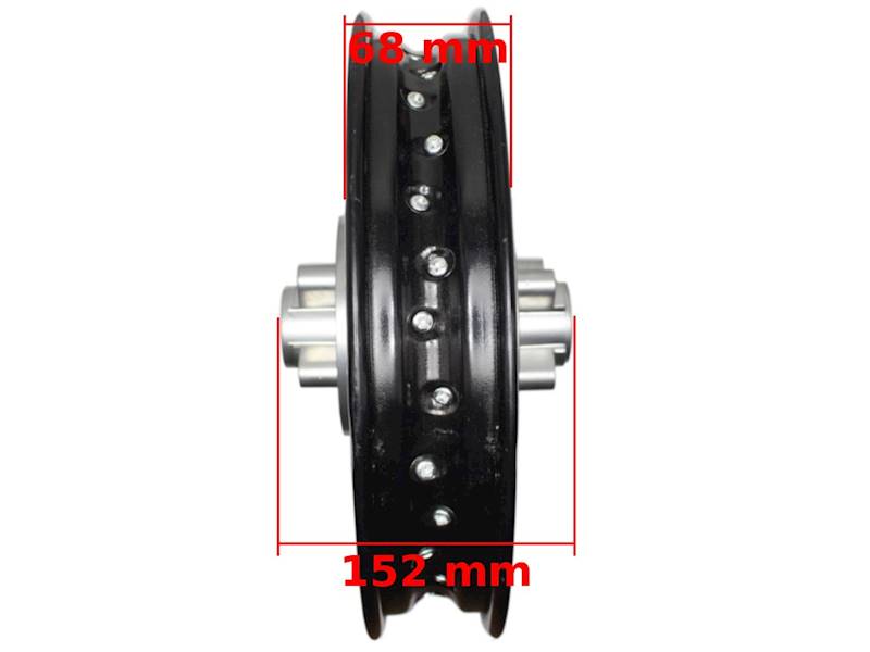 KOŁO FELGA/RAFKA CROSS TYŁ 12"  110 - 125CC