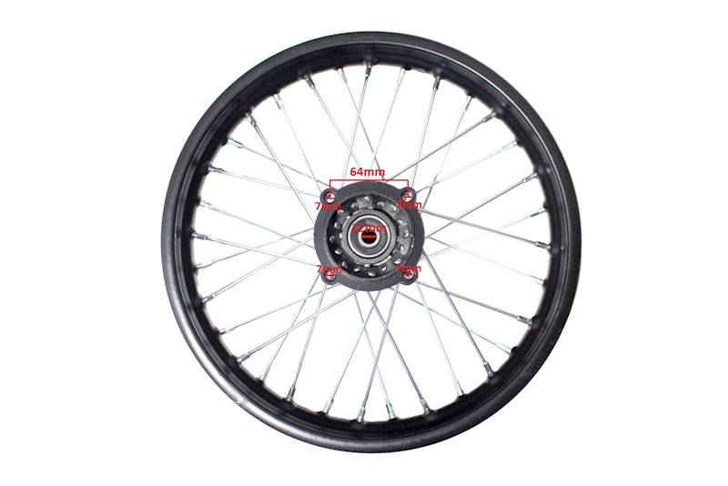 KOŁO FELGA/RAFKA CROSS TYŁ 14" 110 - 125CC
