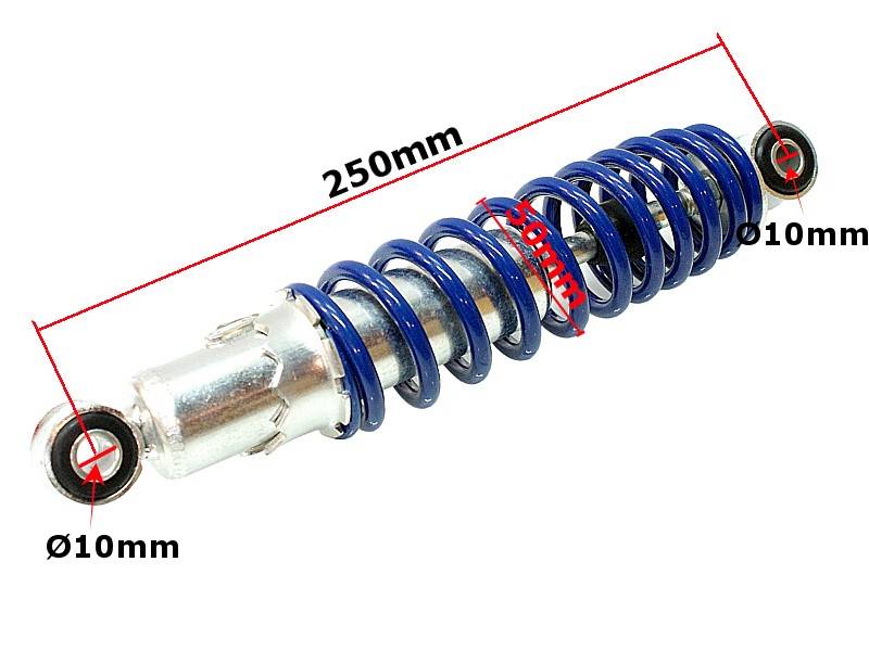 AMORTYZATOR PRZÓD 25CM ATV 110-125CC NIEBIESKI