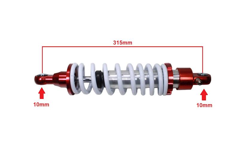AMORTYZATOR TYŁ CROSS 125 BIAŁY 31,5cm