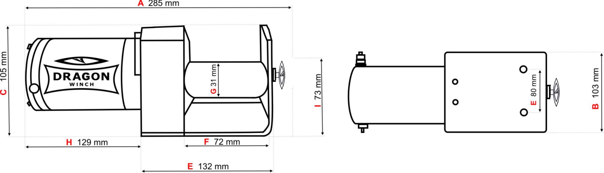 WYCIĄGARKA ELEKTRYCZNA DRAGON WINCH DWM 2000 ST