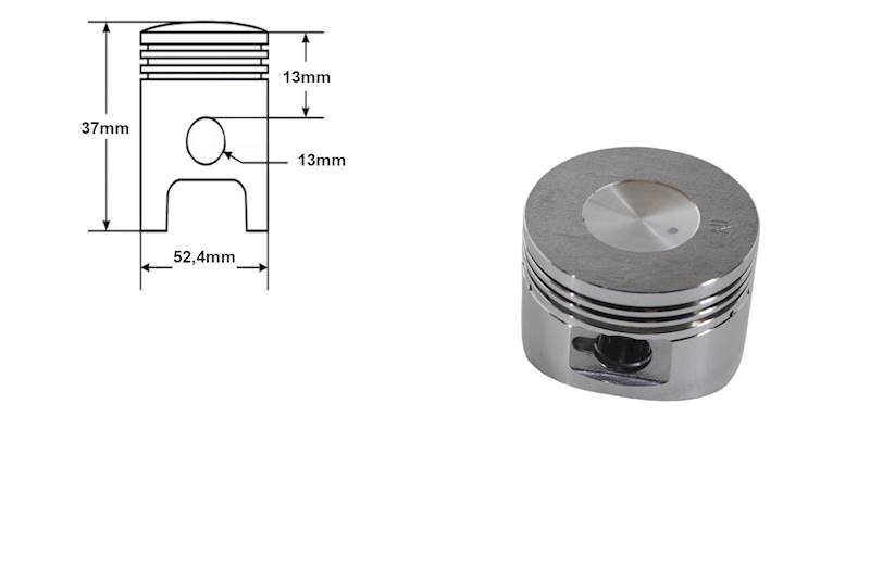 CYLINDER 110/125cc, 52,4mm/ 13mm/ 69/95mm