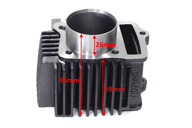 CYLINDER 110/125cc, 52,4mm/ 13mm/ 69/95mm