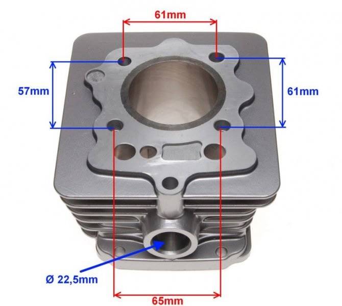 CYLINDER LONCIN 125 56,4mm WYS. 69mm SWORZEŃ 15mm