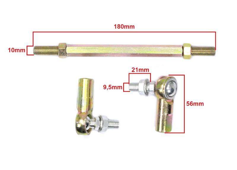 DRĄŻEK KIEROWNICZY ATV110 25-27,5cm