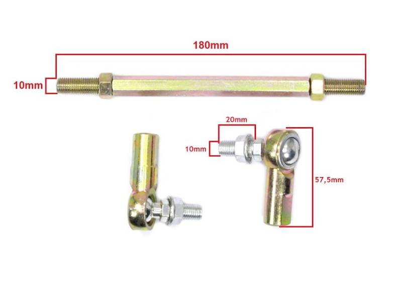 DRĄŻEK KIEROWNICZY ATV110 25-27,5cm