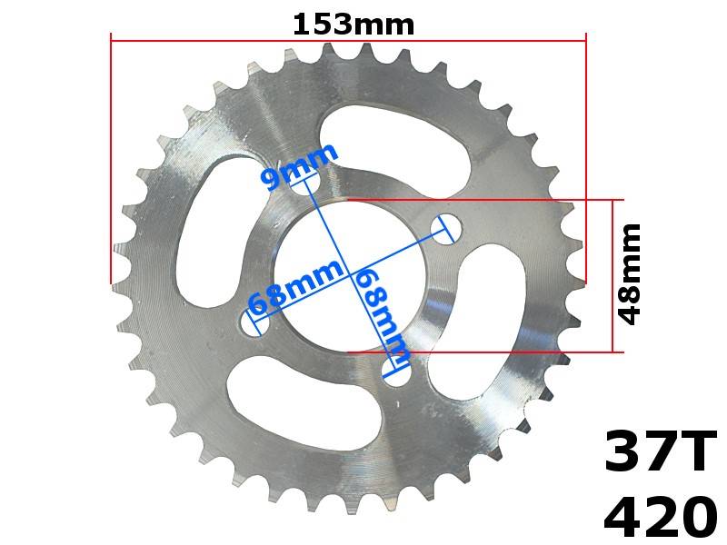 ZĘBATKA TYŁ 420H 37Z 48MM