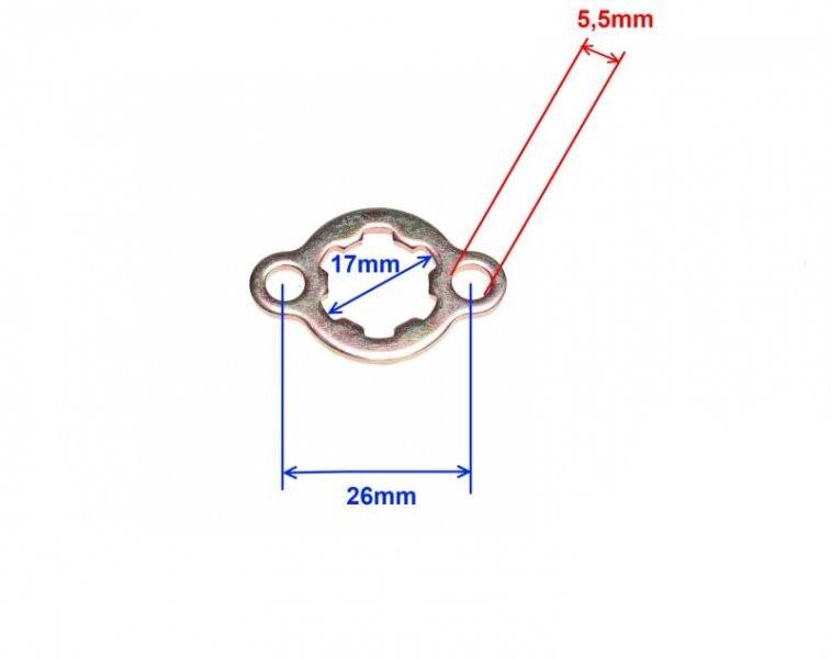 ZABEZPIECZENIE ZĘBATKI ZDAWCZEJ 26mm WAŁEK 17/14mm