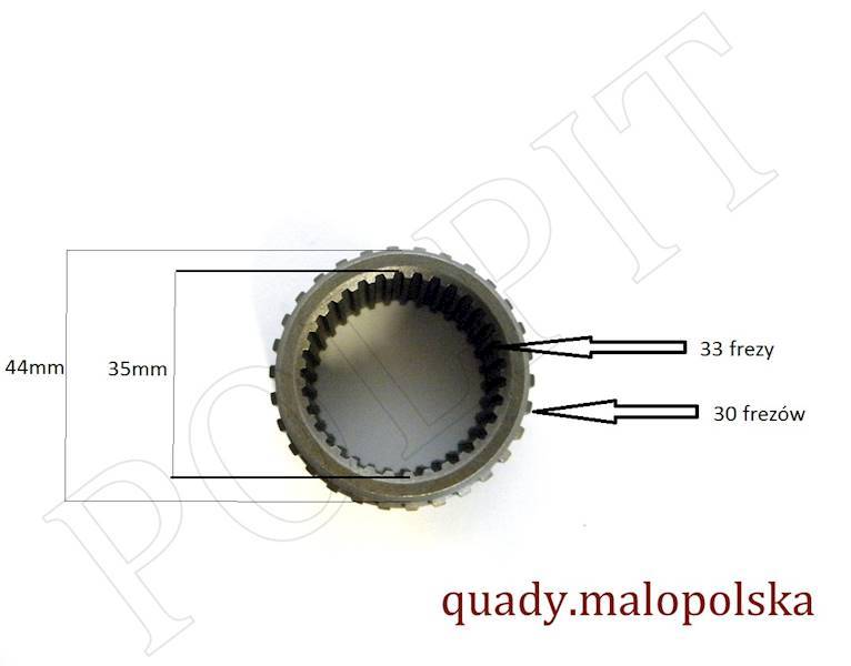 TULEJA Z WIELOWYPUSTEM ZAŁĄCZANIA BIEGU 4X4 CFMOTO 500/600/800
