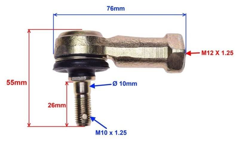 KOŃCÓWKA DRĄŻKA KIEROWNICZEGO M10/12X1,25 PRAWY
