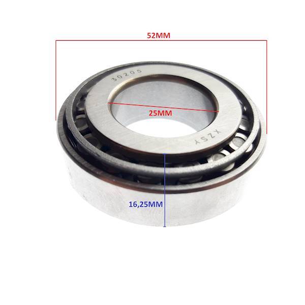 ŁOŻYSKO PIASTY LINHAI 300CC 30205 25x52x16.25MM