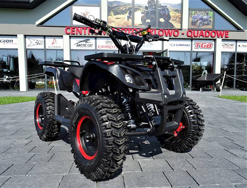 MINI QUAD ASIX M7/6 50CC PULL-START 2T • Kolor: Czarno/czerwony