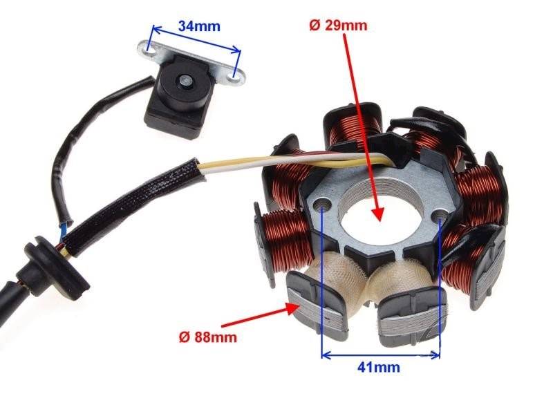 STATOR ISKROWY 8 CEWKOWY 