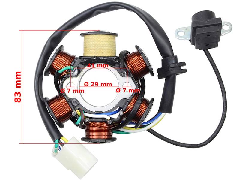 STATOR ISKROWY 6 CEWKOWY ATV 110-125CC