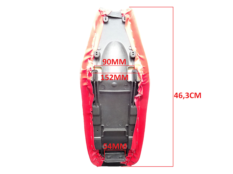 SIEDZENIE CZARNO-CZERWONE CROSS 110-125CC