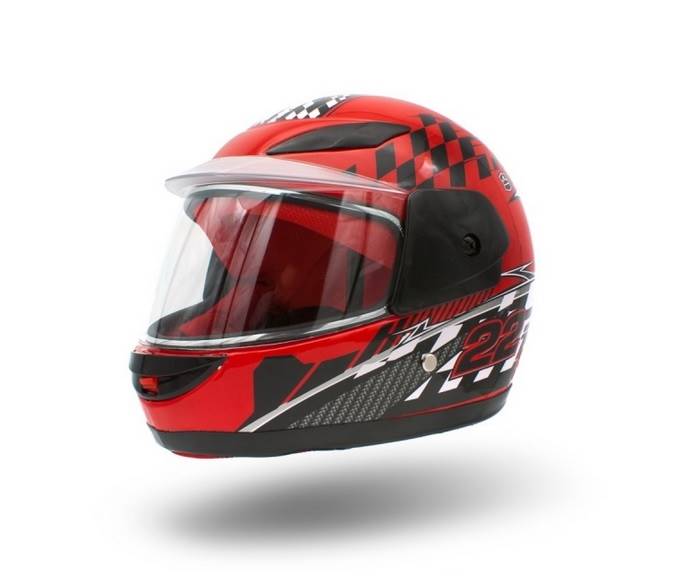 KASK DZIECIĘCY PEŁNY 501 CZERWONY • Rozmiar: XL