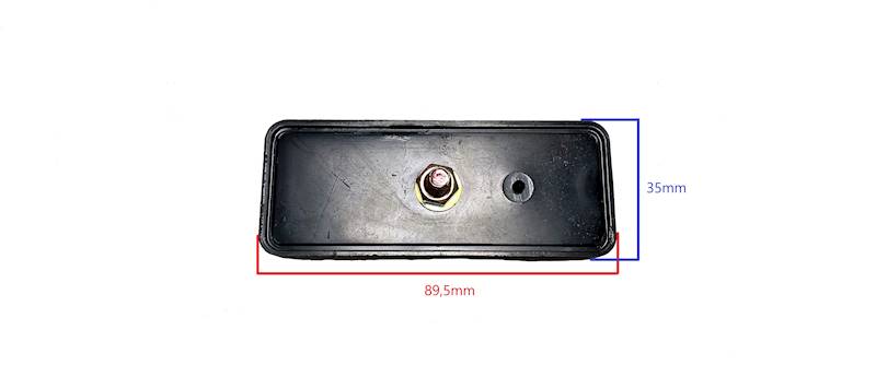ODBLASK CZERWONY 89,5 x 35mm