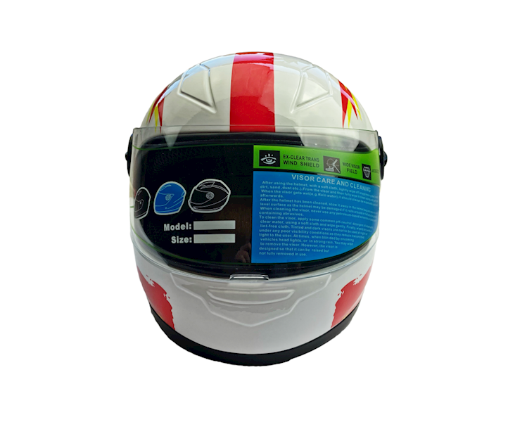 KASK DZIECIĘCY AUTA BIAŁY