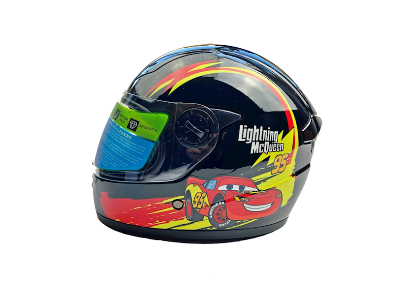 KASK DZIECIĘCY AUTA CZARNY