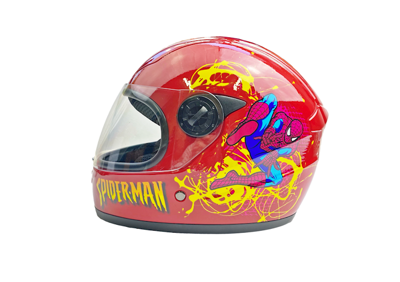 KASK DZIECIĘCY SPIDER-MAN CZERWONY
