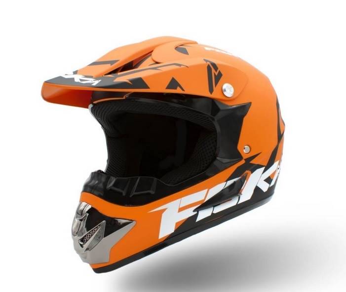 KASK JUNIOR CROSS 125 POMARAŃCZOWY • Rozmiar: S