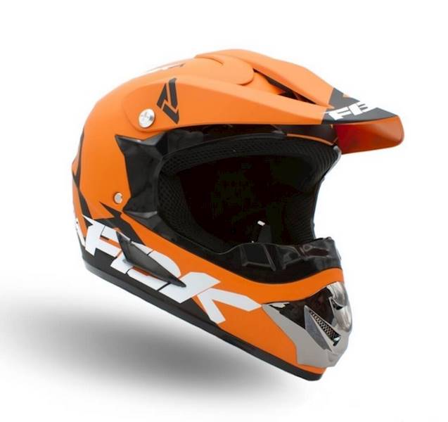 KASK JUNIOR CROSS 125 POMARAŃCZOWY • Rozmiar: S