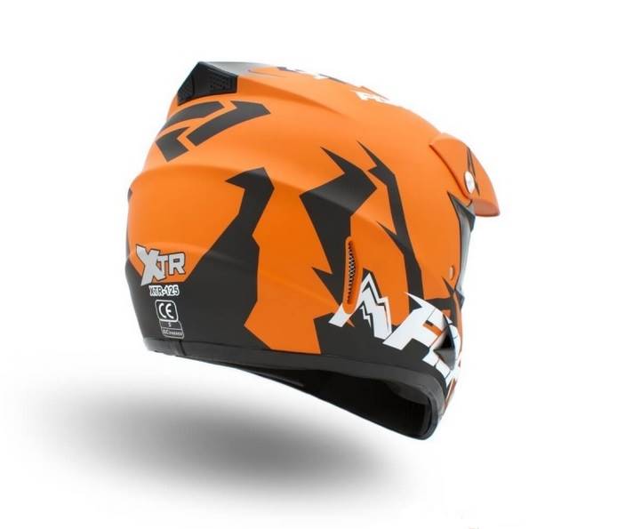 KASK JUNIOR CROSS 125 POMARAŃCZOWY • Rozmiar: S