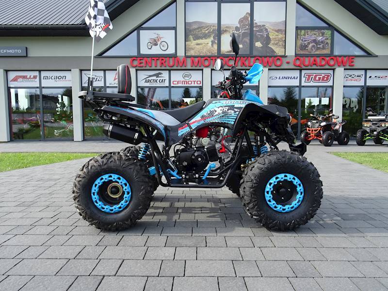 QUAD XTR 008/8 PRO 125 KOŁA 8" 3+1 • Kolor: Czarno/niebieski