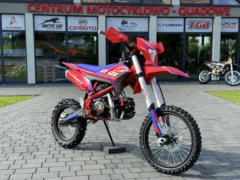 CROSS ASIX XB48 125CC 17/14 E-START • Kolor: Czerwono/niebieski • Rodzaj skrzyni: Manualna