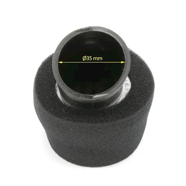FILTR POWIETRZA STOŻEK Z GĄBKĄ 35mm KĄT 
