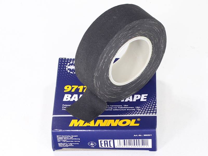 TAŚMA IZOLACYJNA PARCIANA MANNOL 25mm 10 METRÓW