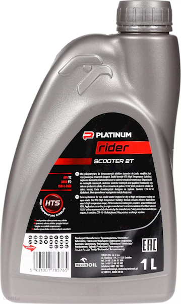 OLEJ PLATINUM RIDER SCOOTER 2T 1L PÓŁSYNTETYK