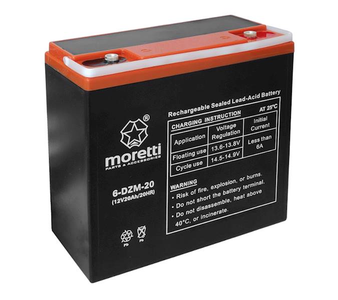 AKUMULATOR ŻELOWY 12V 20Ah 6-DZM-20