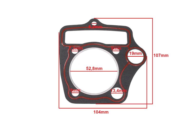 USZCZELKA GŁOWICY I CYLINDRA KPL. ATV 110-125CC -53.00 MM