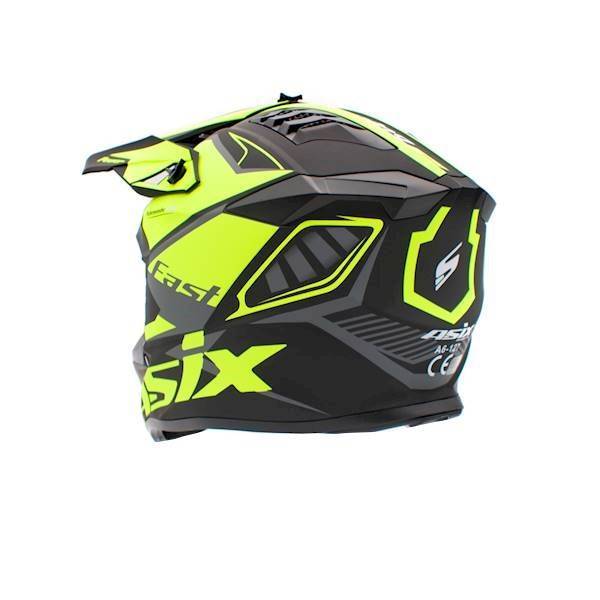 KASK JUNIOR CROSS 127 CZARNO-ŻÓŁTY • Rozmiar: S