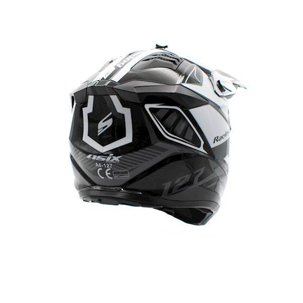 KASK JUNIOR CROSS 127 BIAŁY • Rozmiar: XL