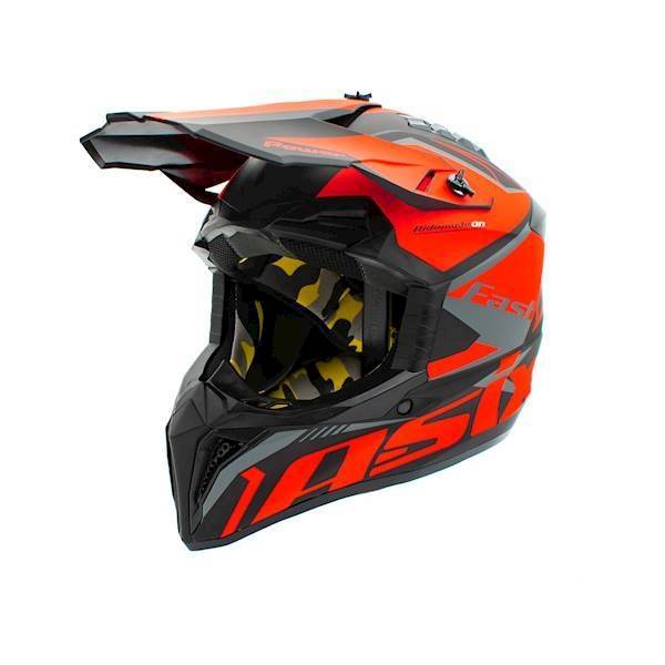KASK JUNIOR CROSS 127 POMARAŃCZOWY