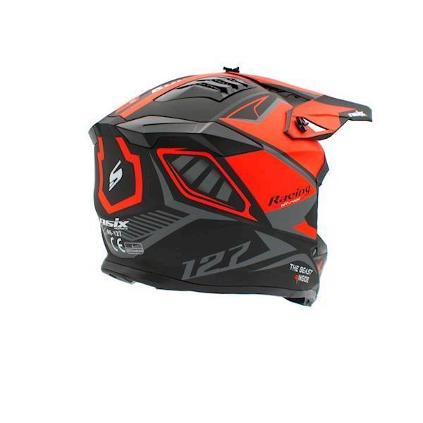 KASK JUNIOR CROSS 127 POMARAŃCZOWY • Rozmiar: XL