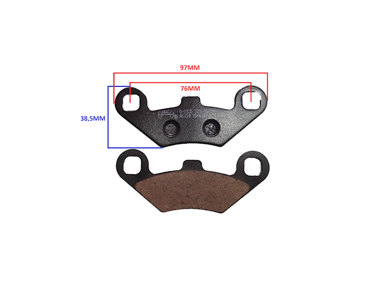 KLOCKI HAMULCOWE SHINERAY ATV250 ST-9C TYŁ