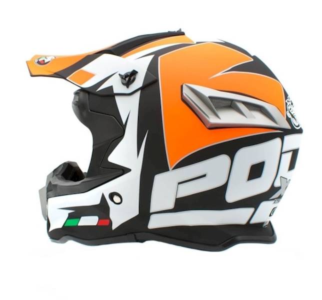 KASK SENIOR CROSS 188 POMARAŃCZOWY M