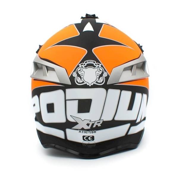 KASK SENIOR CROSS 188 POMARAŃCZOWY M
