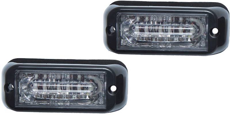 STROBOSKOPY LED REFLECT 2x6 Z PRZEMIENNIKIEM BLUE 12/24V