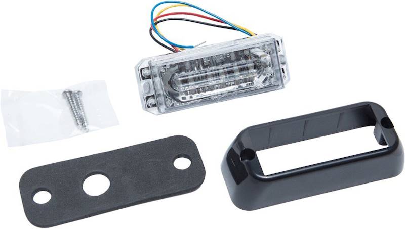 STROBOSKOPY LED REFLECT 2x6 Z PRZEMIENNIKIEM BLUE 12/24V
