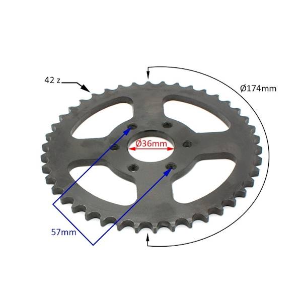 ZĘBATKA TYŁ 428H 42Z 36MM