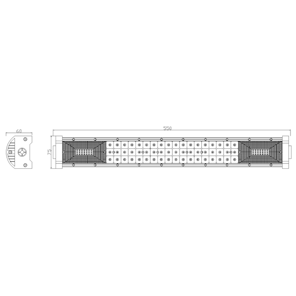 LIGHT BAR / LISTWA / PANEL LED 71W 5500LM