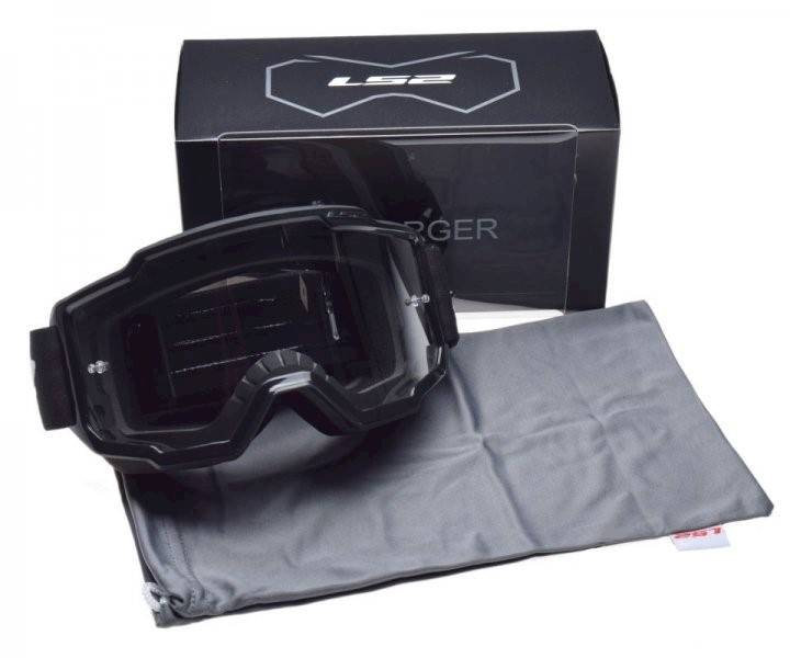 GOGLE LS2 CHARGER CZARNE CLEAR VISOR